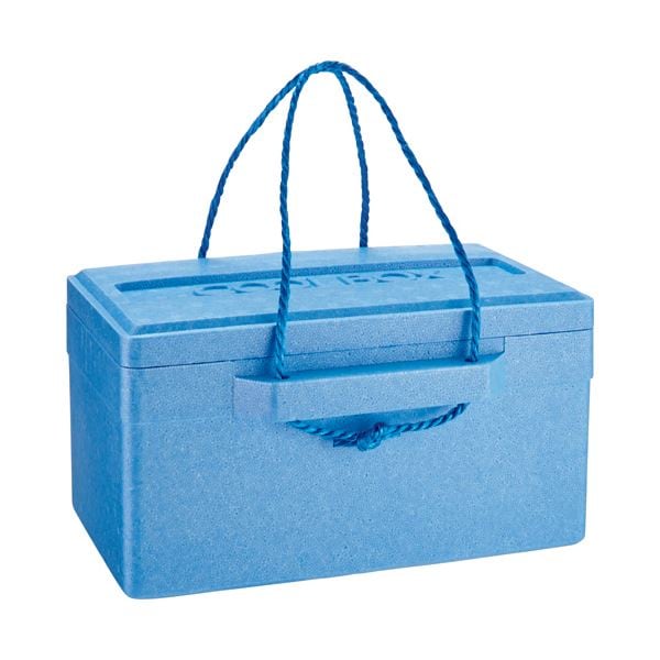 (まとめ) 石山 発泡クールボックス 18.7L ブルー TI-180P 1個 (×10セット)