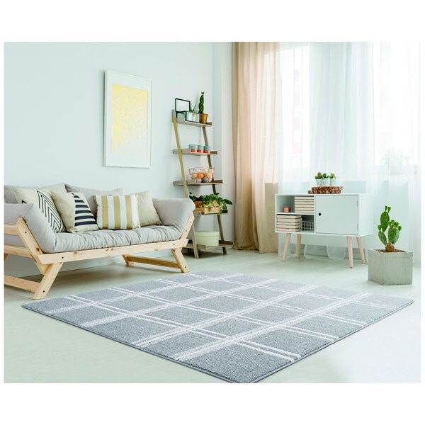 アスワン CA660195 『ファブリーズラグ』 ノッカ グレー 約130x190cm メーカー直送