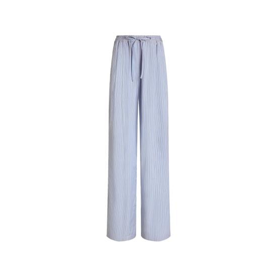 DOLCE & GABBANA Women Palazzo Pants FTDLET FR510 S8051 BLUE WHITE