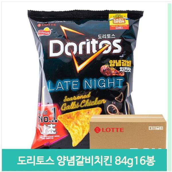 大容量 おやつ ドリトス 味付けカルビチキン味 84g 16袋 買い食い