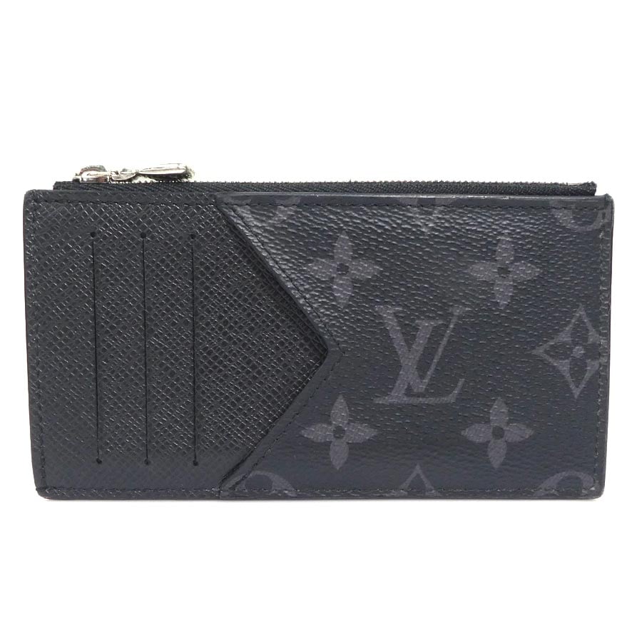 ルイ ヴィトン LOUIS VUITTON コインケース モノグラムエクリプス x タイガ コインカード ホルダー PVC/レザー ブラックグレー シルバー メンズ M30271 e61444i