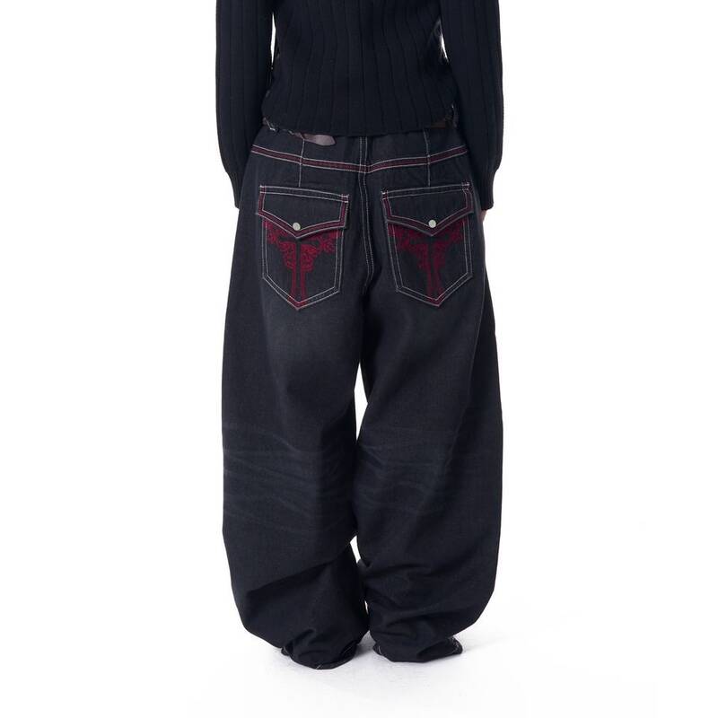 アカム AAKAM CROS2 ウォッシュドデニムパンツ ブラック 549951
