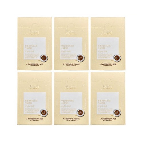 ツーサムプレイスエイリストスティックコーヒーバニララテ10個入り×6個ティータイムデザートタンビールームオフィスホームカフェ