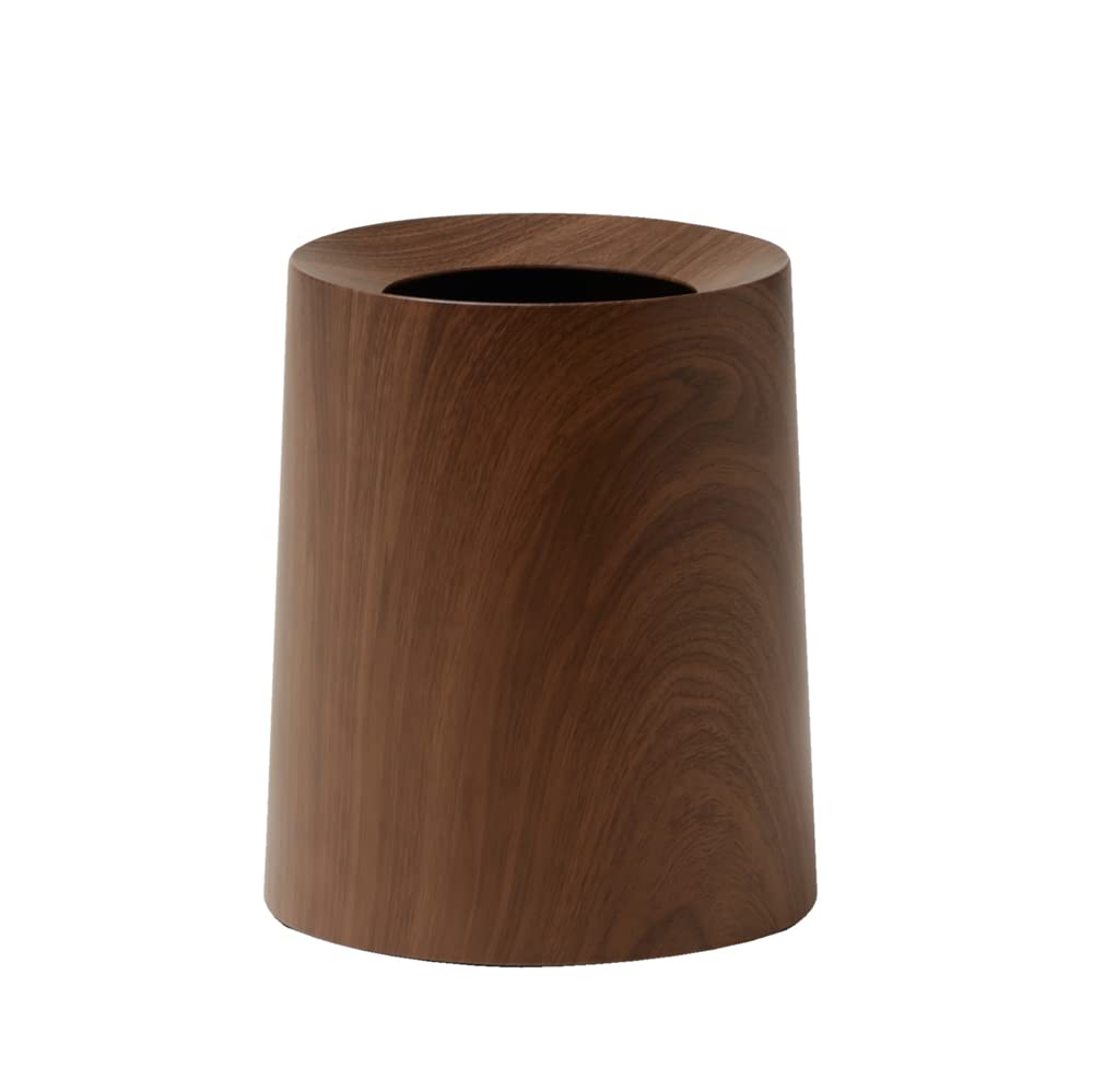 ideaco(イデアコ) ゴミ箱 丸型 11.4L 直径26高さ31.5cm TUBELOR HOMME rosewood (チューブラー オム ローズウッド)