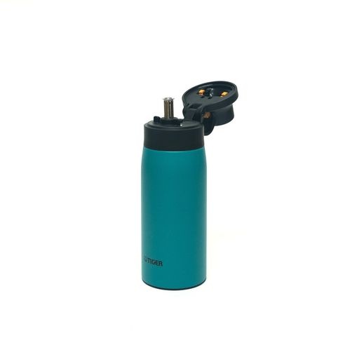 タイガー魔法瓶(TIGER) 水筒 350ML ステンレス製ストロー マグボトル ステンレスボトル 真空断熱ボトル 保冷 在宅 タンブラー利用可 ビジリアン(ブルーグリーン) MCS-A35NGT