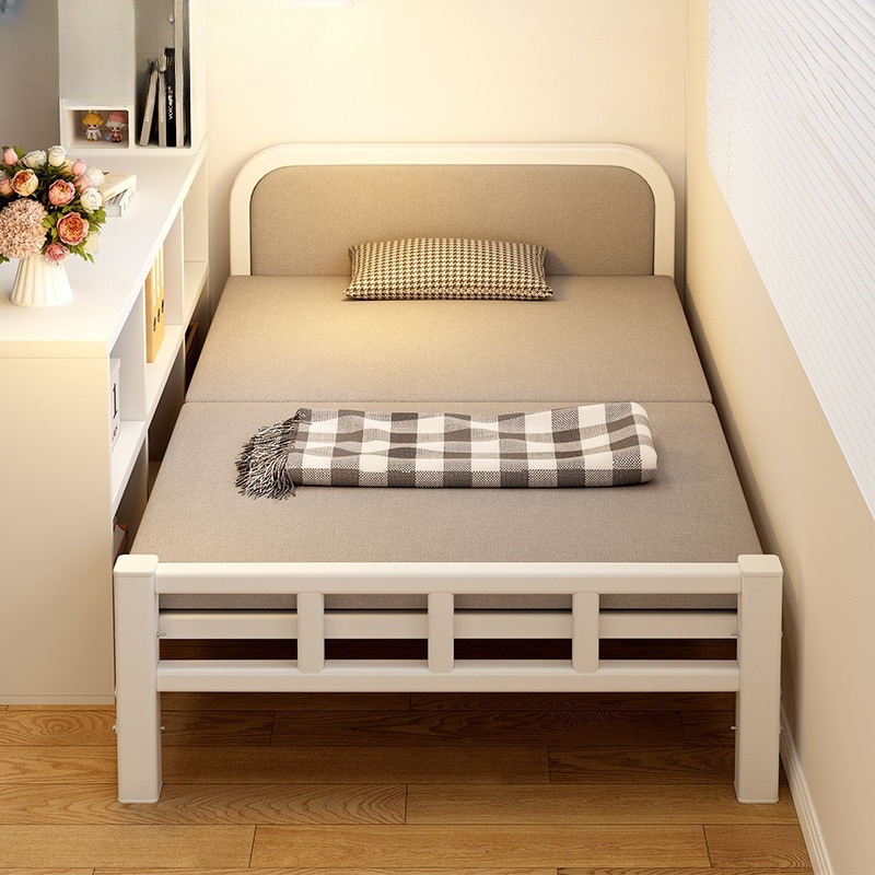 シングルベッド家庭用折りたたみベッドレンタルルーム小さなベッドベッドルームエキストラベッド1メートル2シンプルベッド大人1メートル5ダブルベッド