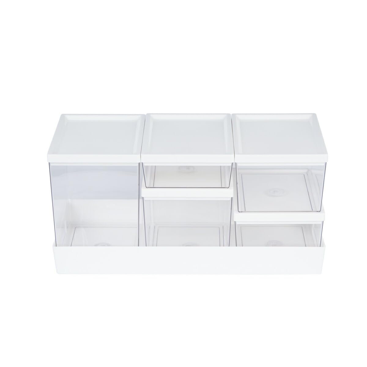 Thunder Group キャニスター 5点セット トレー付き フードコンテナー 食品保存容器 食洗機対応 PABSJ7320ACW