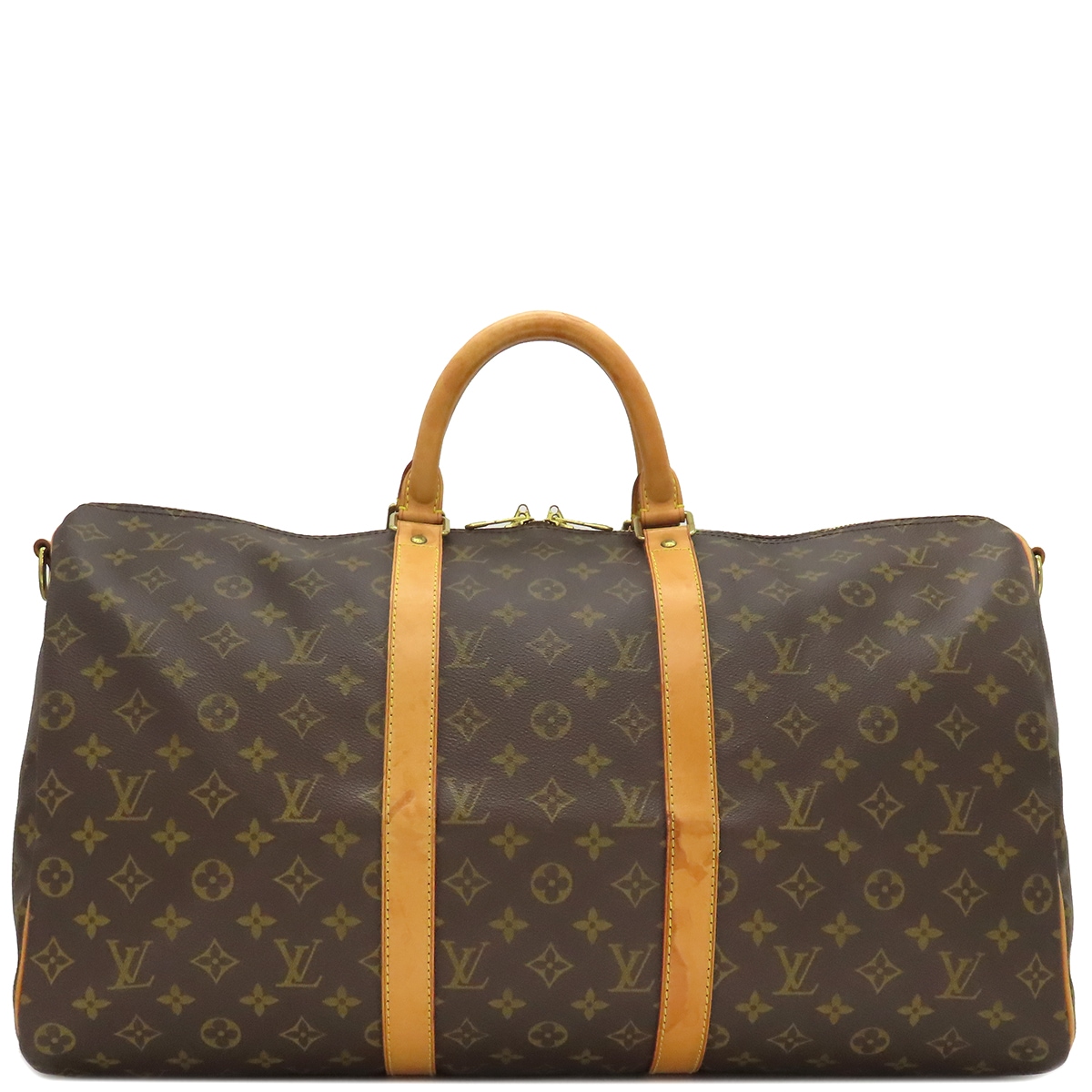 ルイヴィトン LOUIS VUITTON ボストンバッグ キーポル バンドリエール50 モノグラムキャンバス モノグラム ゴールド金具 茶 鍵・パドロック・ポワニエ欠品 M41416 MB1011【中 65,714円