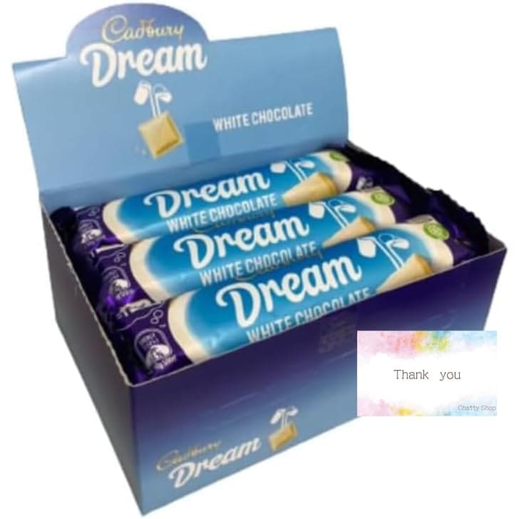 キャドバリー ドリーム 50g 12本入 ホワイトチョコレート ミルク感とクリーミーな味わい オリジナルメッセージカード付き