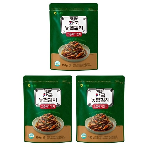 農協食品韓国農協キムチゴドルマイナスキムチ150g x 3パックおいしいおかず料理簡単な本飯跡キャンプ