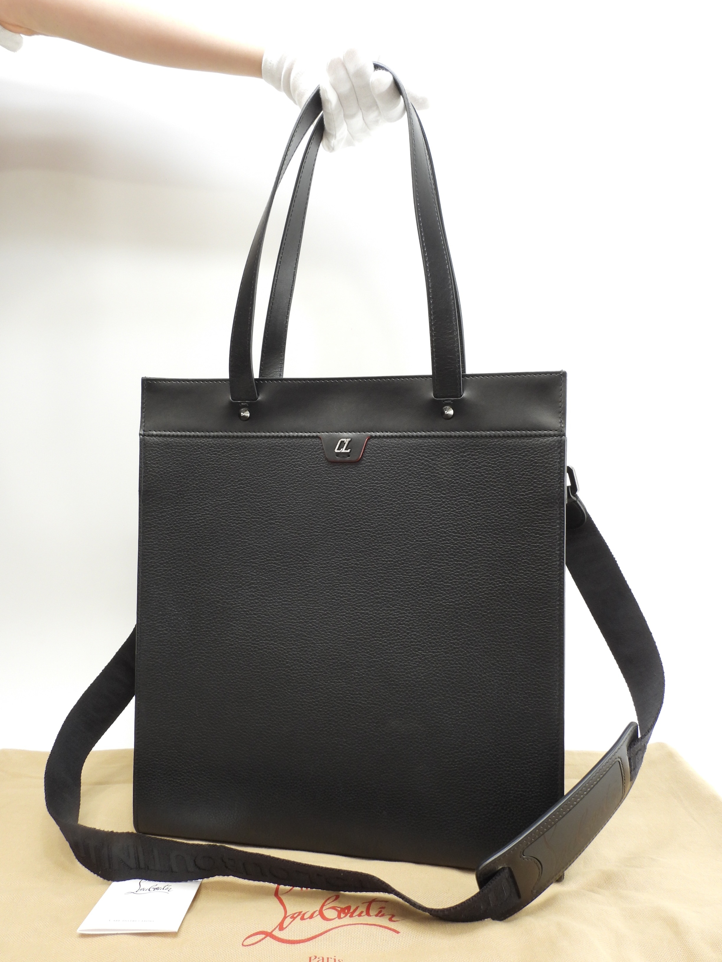 トートバッグ Ruistote レザー黒 s付ショルダーバッグ 極美品@ 2