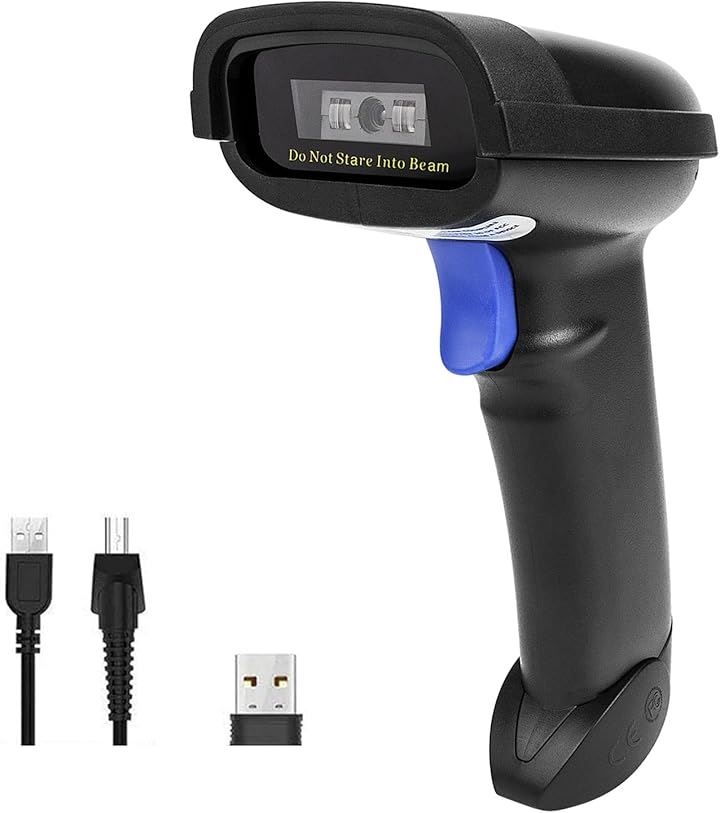 互換品 Bluetoothバーコードスキャナー 2.4Gワイヤレス＆Bluetooth機能＆有線接続対応 Windows/Mac/Android/iOS対応(Nt-1228bc)