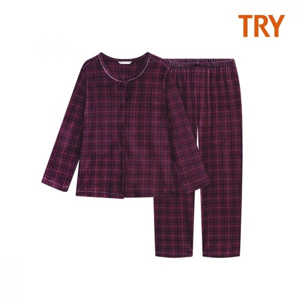 (TRY) 女性用ミンクパジャマ上下セット