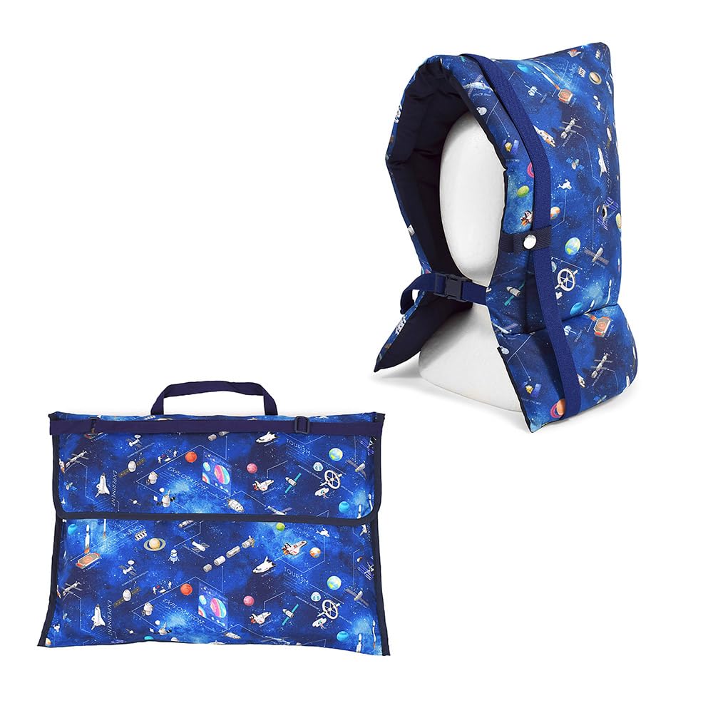 【全国送料無料】 COLORFUL CANDY STYLE 防災頭巾・カバー2点セット 防災頭巾 防災頭巾カバー 防災訓練 防災用品 入園入学準備 かっこいい 男の子 未来の惑星探査と宇宙船 NK10