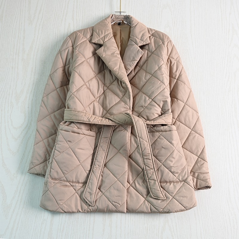 ベルト アウター コート 上着 長袖 ストレート ポケット 薄手 コットン かわいい 可愛い シンプル カジュアル おしゃれ お洒落 ラフ メンズライク クール とろみ感 抜け感 無地 秋 6,641円