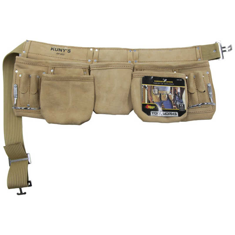 KUNYS　スプリットレザー 腰袋両側ベルト付 W550×H270mm　AP-622