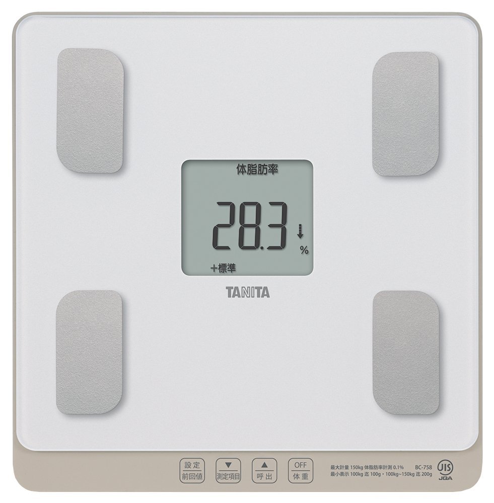 当日発送 タニタ(Tanita) 体組成計 自動認識 乗るピタ機能で簡単測定/マイサポ機能で測定応援 BC-758-WH ホワイト