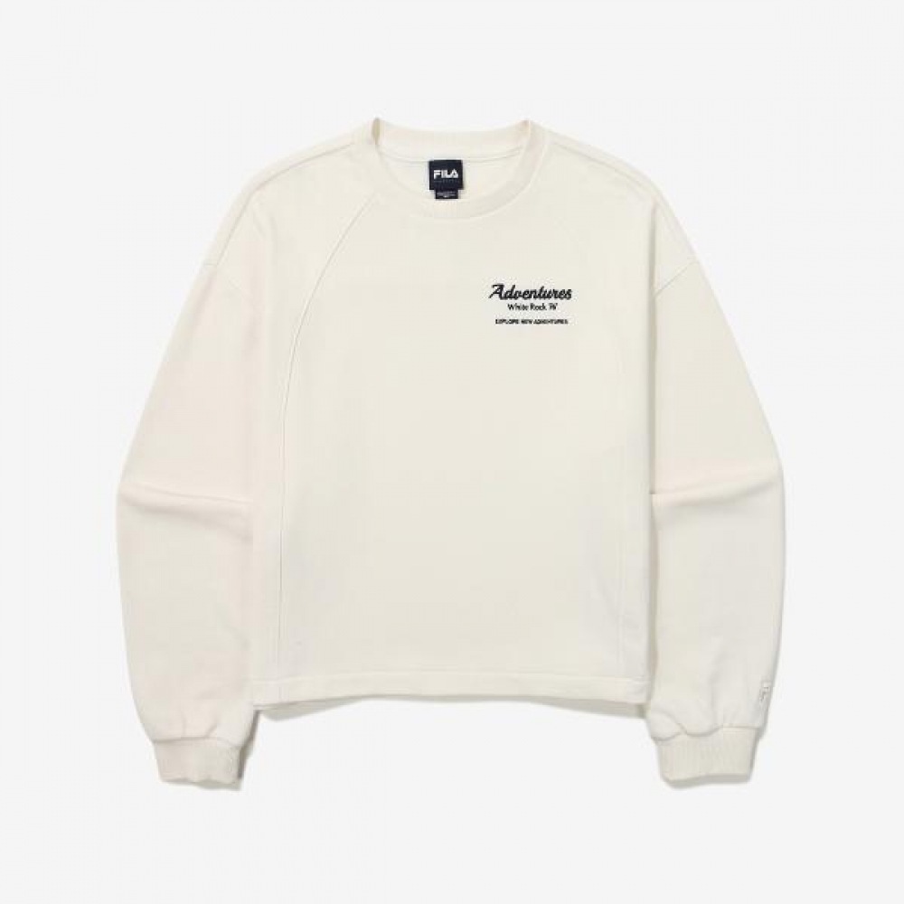 FILA セミクロップ メンズトレーナー グラフィック スモール