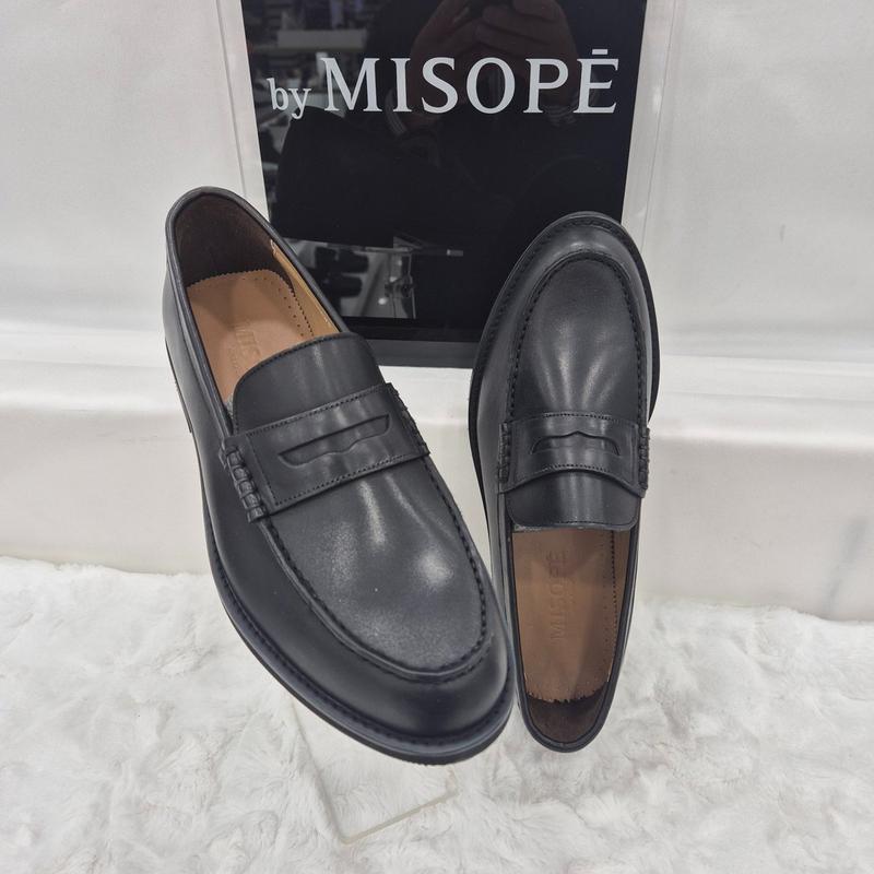 By 男性 クラシック ペニーローファー 122HT439DY005 BLACK 3 JJ