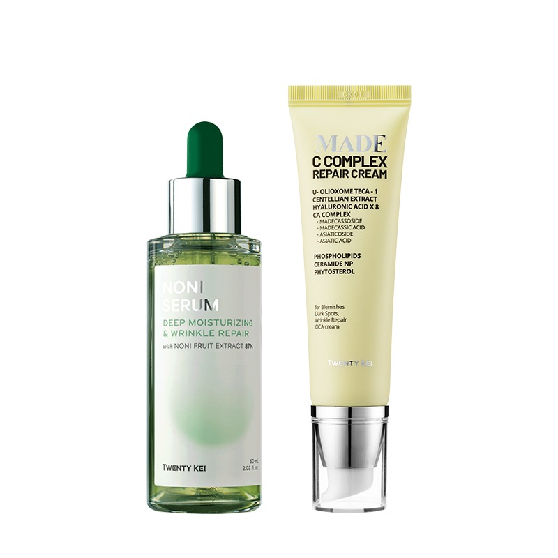 [QOO10限定セット]NONIアンプル MADEC クリーム 鎮静ケアセット 60ml+50ml