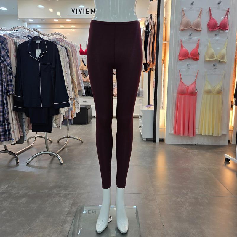 軽くて暖かいモダールカシミヤ混紡女性高級肌着9分丈パンツLG9285P-WN