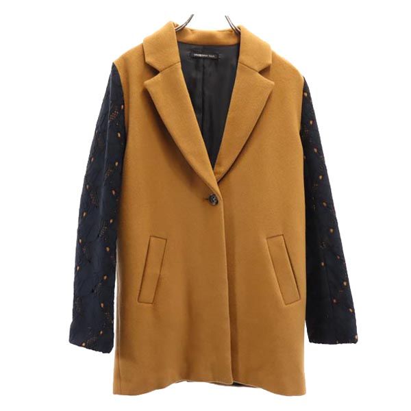 日本製 長袖 ウールジャケット 1 ブラウン系 ウール100％ レディース