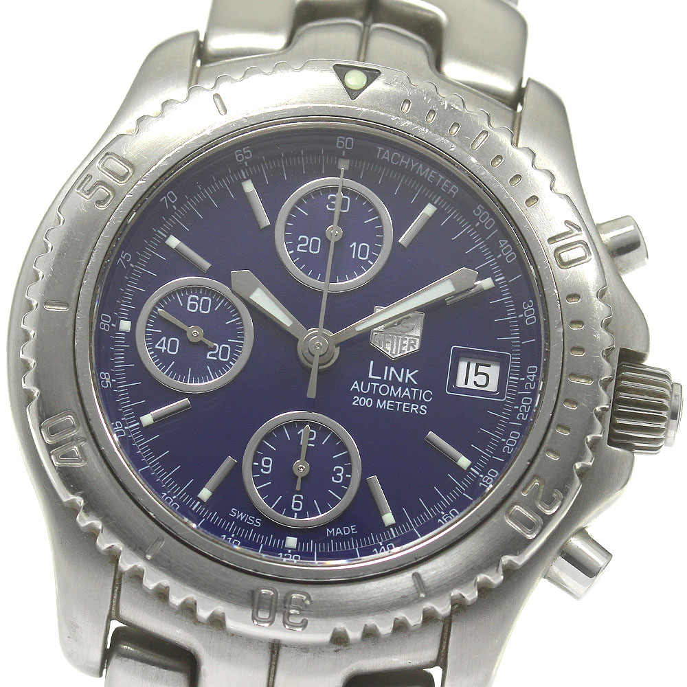 タグホイヤー TAG HEUER CT2110/ABA0550 リンク クロノグラフ デイト 自動巻き メンズ 保証書付き_841716【中古】