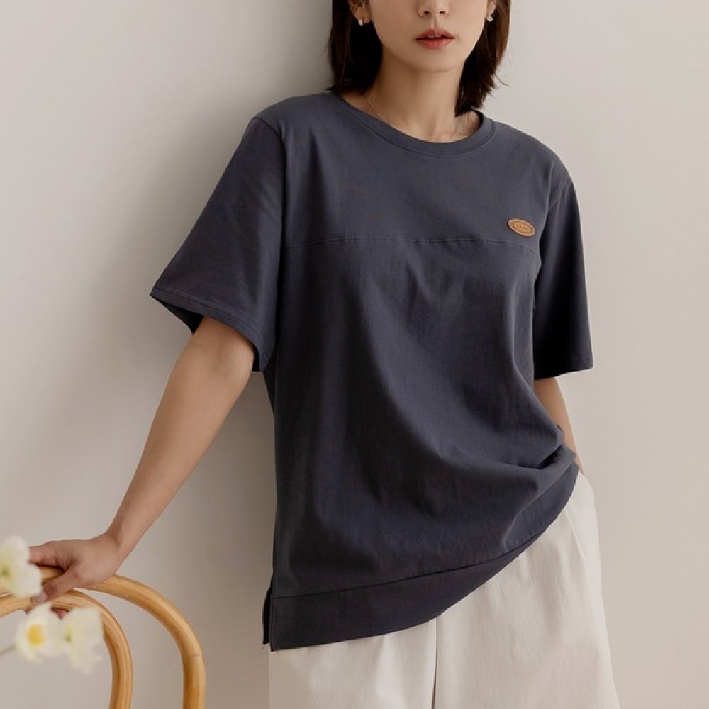 (Elysia) 根津切開パッチ半袖Tシャツ