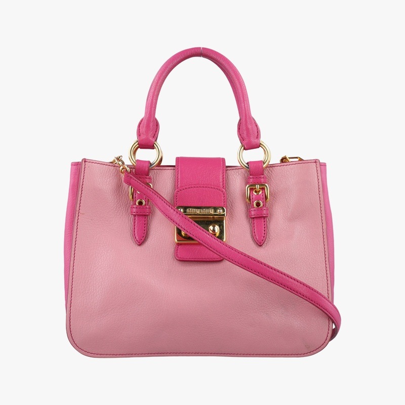 マドラス ピンク レザー 122中古