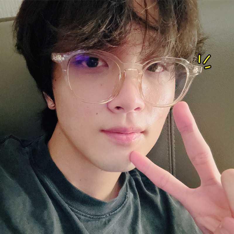 ★NCT ヘチャン 着用★関税込★BLUE ELEPHANT★ANDY flesh★ Blue Elephant] NCT Haechan, Monsta X IM Andy Glasses (3