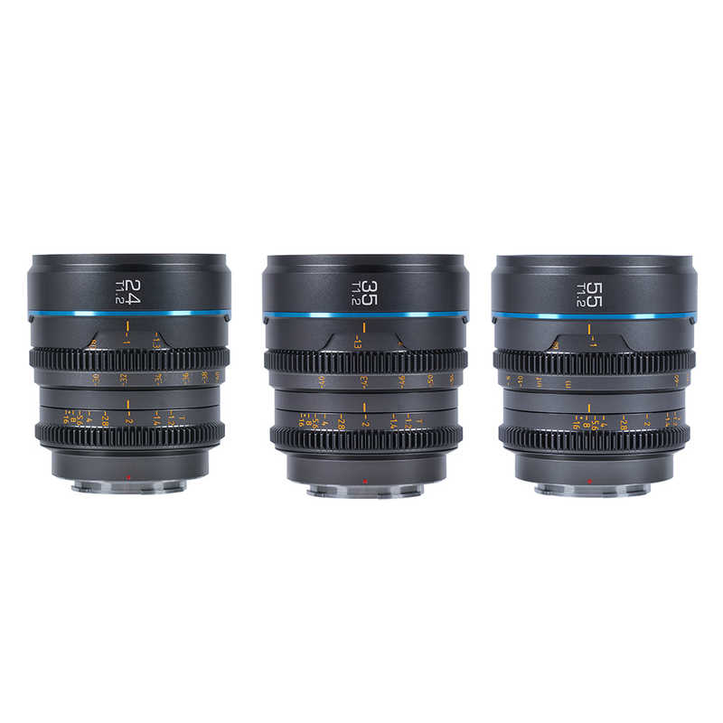 SIRUI　シネマレンズ T1.2 APS-C/S35 3本セット(24/35/55mm) L/グレー ［ライカL / 単焦点レンズ］　MS-3SLG-JP