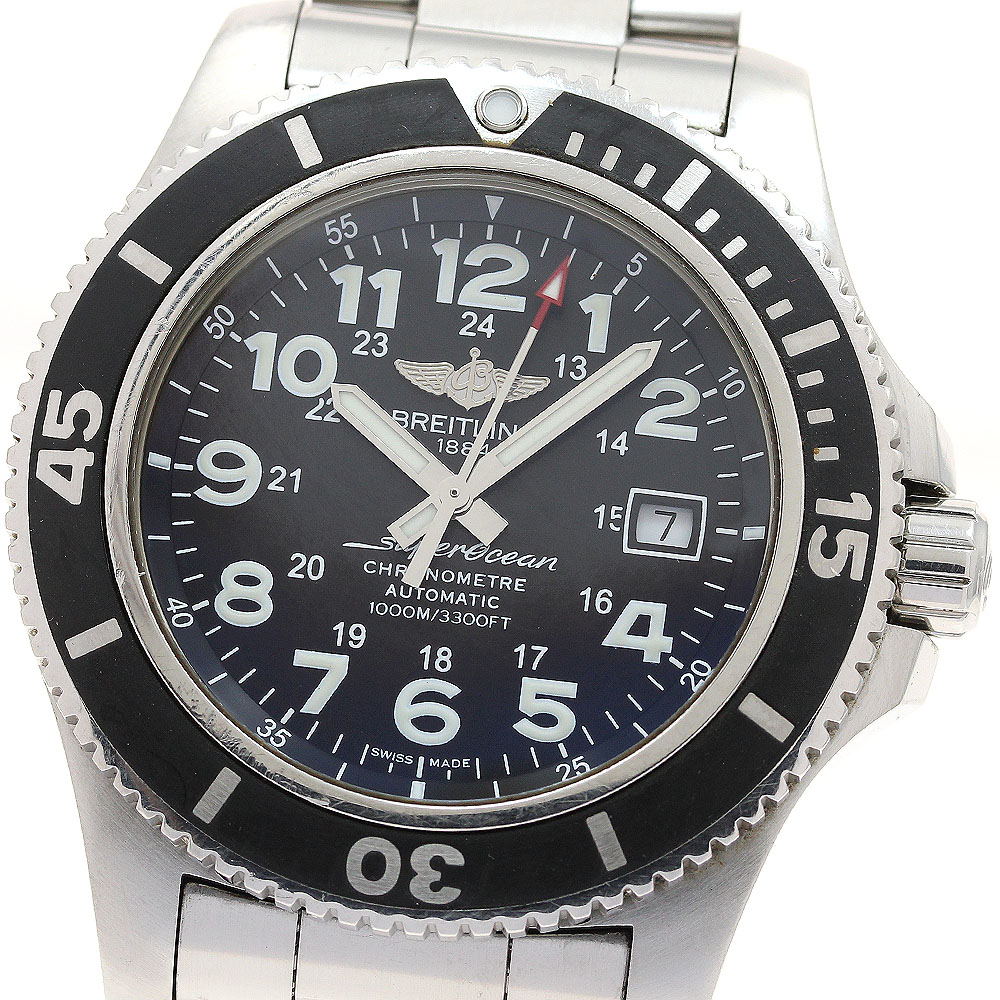 ブライトリング BREITLING A17392 スーパーオーシャンII 44 デイト 自動巻き メンズ _898840【中古】