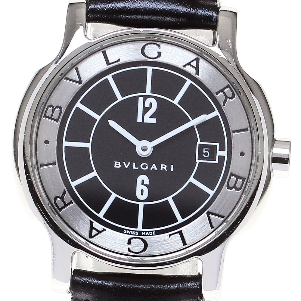 ブルガリ BVLGARI ST29S ソロテンポ デイト クォーツ レディース _843929【中古】