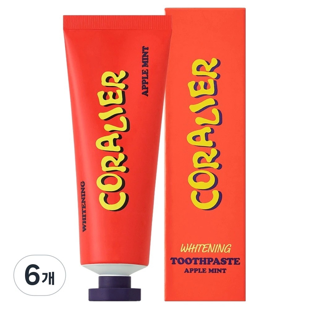 コラリエ アップルミント歯磨き粉, 70g, 6個