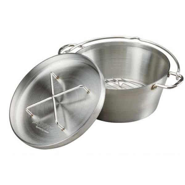 SOTO ステンレスダッチオーブン 10インチ ST-910 幅365×奥行280×高さ160mm（外形） #ST-910
