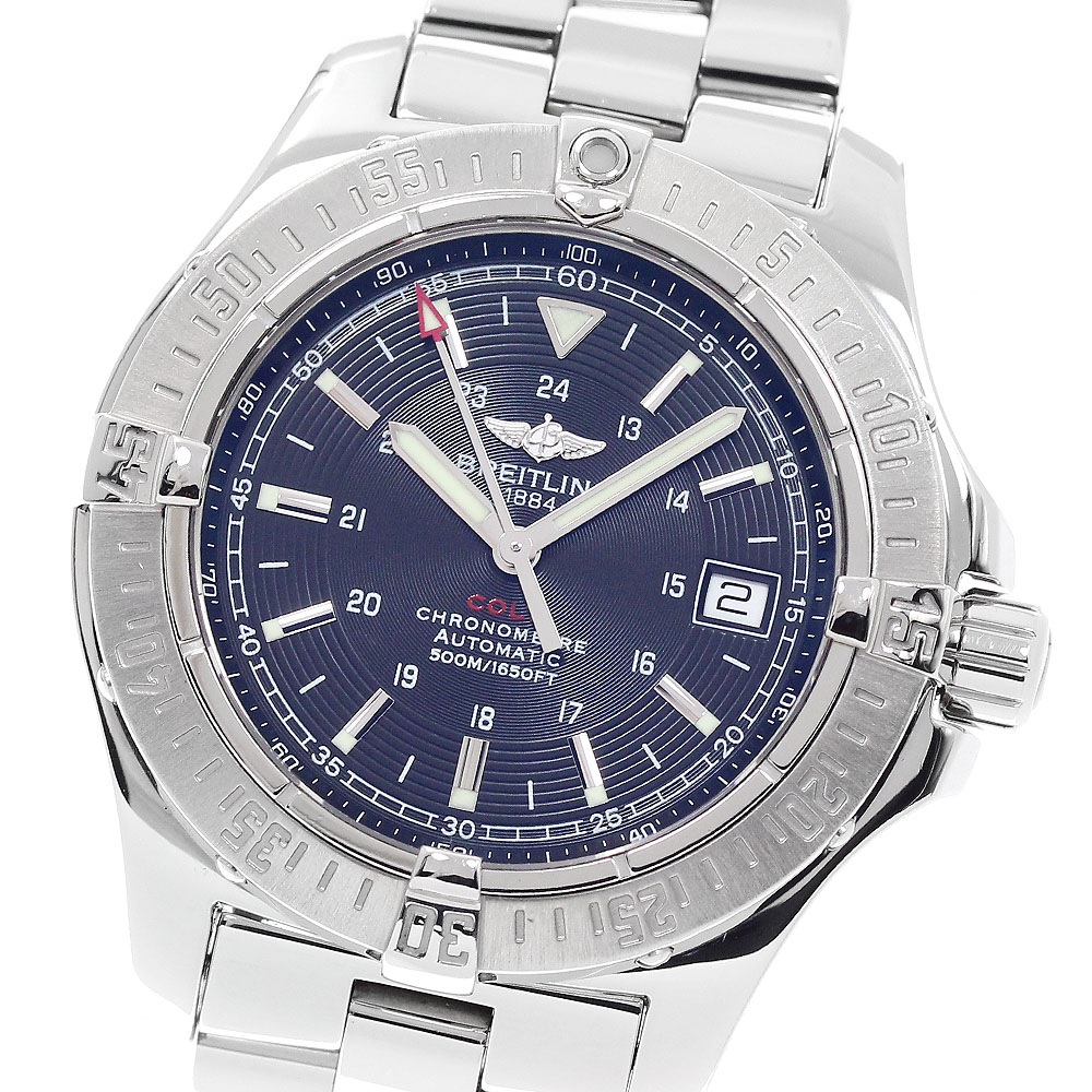 ブライトリング BREITLING A17380 コルト デイト 自動巻き メンズ 保証書付き_920418【中古】