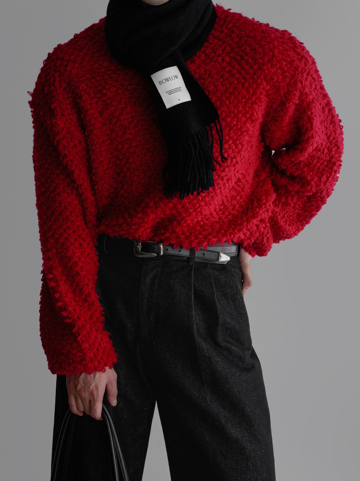 韓国 ブランド 男性用 ケビン テクスチャ ラウンド ニット 55908134612