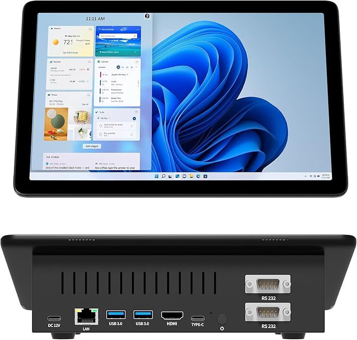 HEIGAOLA 一体型PC 10.1型 Windows 11 Pro インテル Celeron N5095 8GB 128GB USB (N5095_8GB_128GB_バッテリー版)
