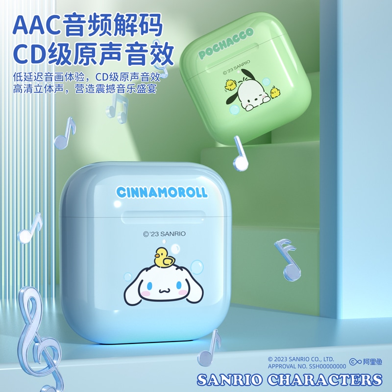 bluetoothヘッドセット かわいいクロミパチャドッグ ハーフインイヤー ニュースポーツ ノイズキャンセリング ガールズモデル