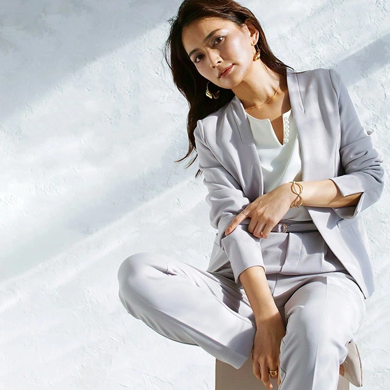 【新品殺到中】 スーツ セットアップ　セレモニースーツ パンツスーツ 秋 冬 おしゃれ 20代 30代 40代 50代 入学式 入園式 卒業式 卒園式 ママスーツ 母 スーツ オフィス フォーマルセッ