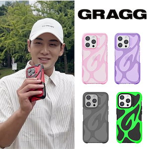 GRAGG 24SS 新商品 スマホケース [NUEST - BAEKHO着用] WEB LAYERS CASE (5カラー) iPhone14,iPhone15 AIRPODS MAX ケース