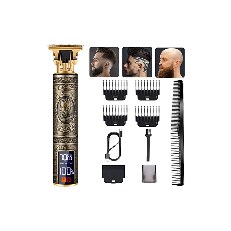 【2023新登場】バリカン LRCUOPY 電動 ヘアカッター 散髪用 USB充電式 コードレス 高さ調節可能1.5-4mm LED電量ディスプレイ 3段階速度 ばりかん 低騒音 防水 プロ仕様 セル