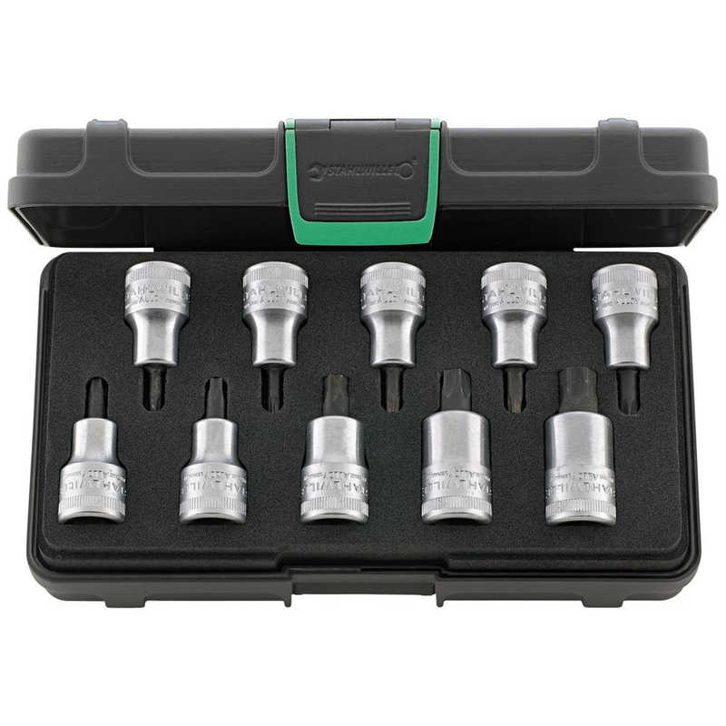STAHLWILLE　10点組 1/2SQ ヘクスローブソケットレンチセット　54TX/10KN
