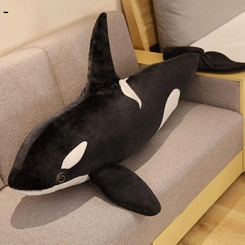 納得の一品！誕生日 ギフト インテリア シャチ 寝添い 可愛い 店飾り 抱き枕 シャチぬいぐるみ 海洋生物 お祝い 縫い包み おしゃれ ぬいぐるみ 大きい プレゼント 寝添い 130 おもちゃ 贈り物