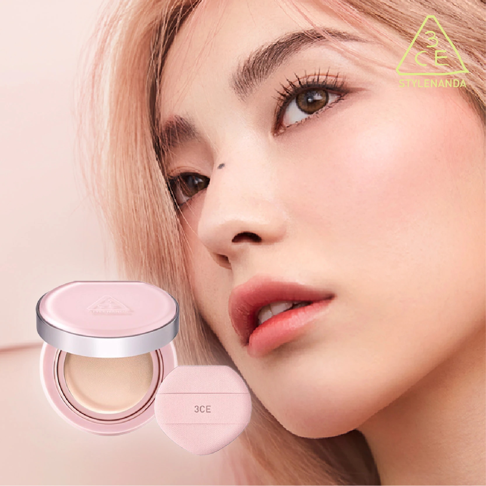 Qoo10] 3CE フィッティング メッシュ クッション