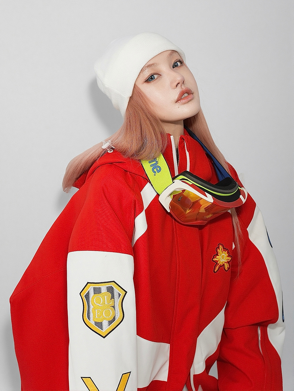 スノーボードウェア 2025 2026 レッド 白 スノパンツ スノウェア レディース メンズ スキーウェア スノボウェア スキー 防风撥水