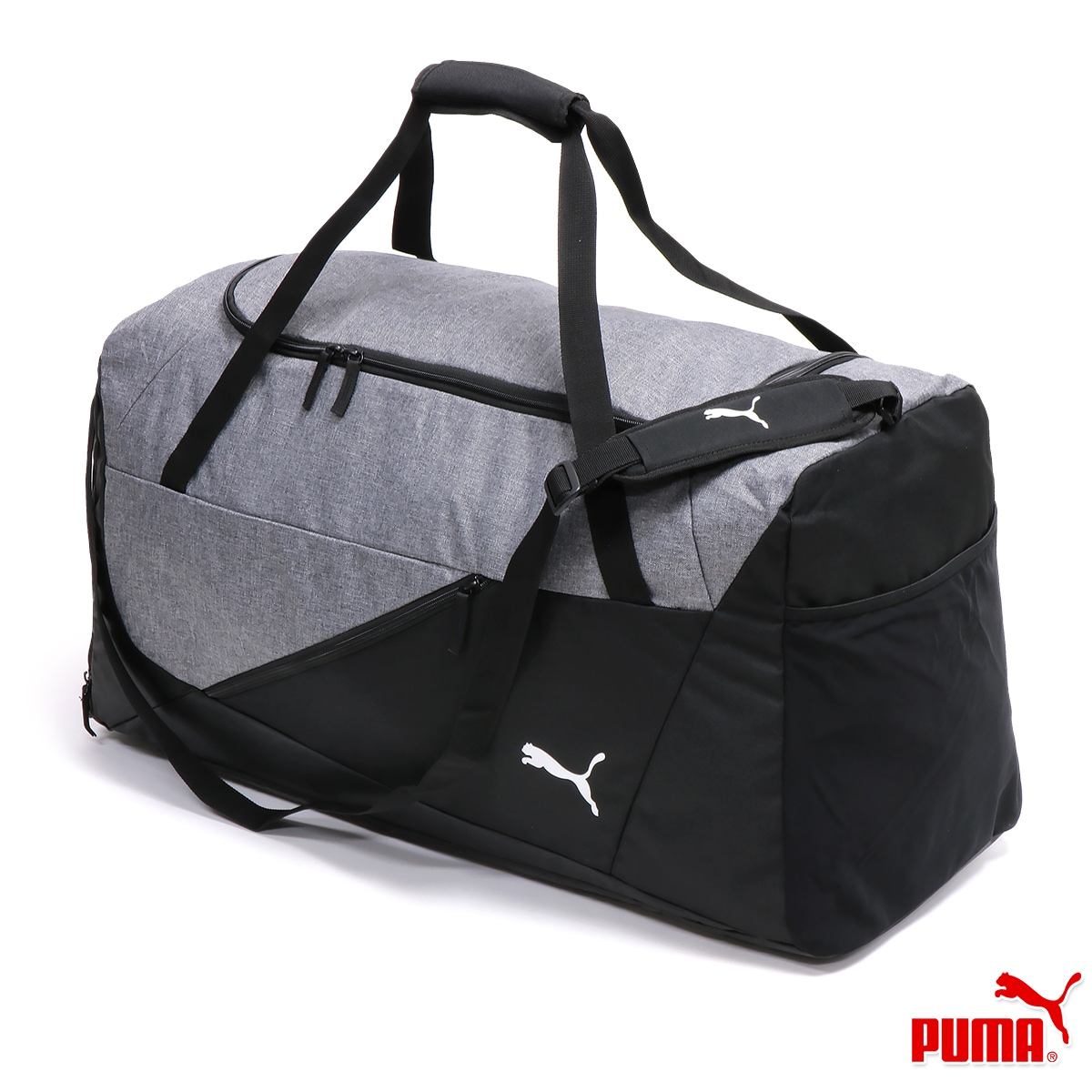 TEAM FINAL TEAMBAG M メンズ/レディース/中学生/高校生/大学生 ボストンバッグ グレー 078941