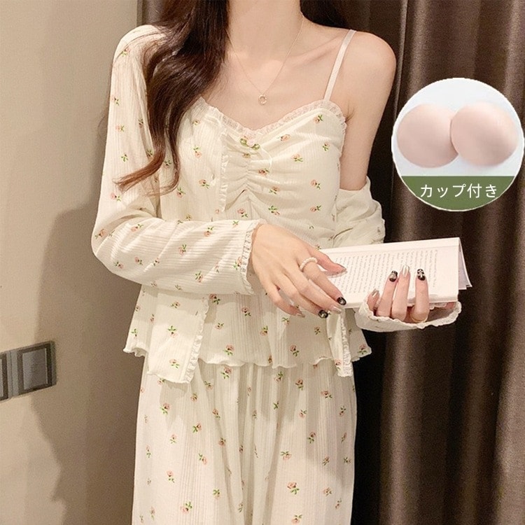 【急速出荷!】大人気 三点セット パジャマセット 部屋着 レディース ホームウェア 大きいサイズ