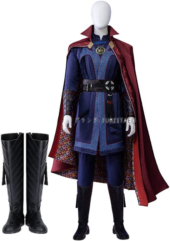 Doctor Strange Dr.ストレンジ ドクターストレンジ風 戦闘服 コスプレ衣装 +靴 （ウィッグ別売り）