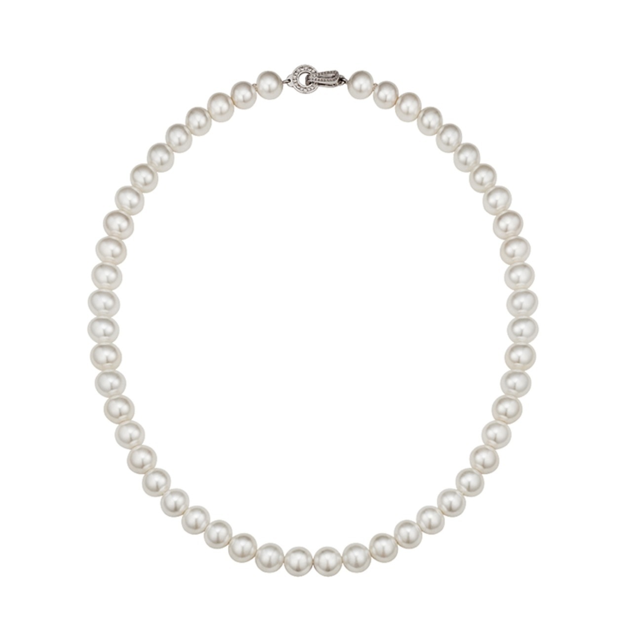 ヘスエル シルバー クラシック 真珠 ネックレス 6MM PEARL-N-6MM